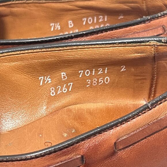 Allen Edmonds Tassel Loafers Men 7.5 B Leather Brown Business Classic‎ Preppy main image 12